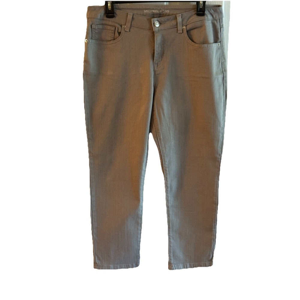 Michael Kors Women's Jeans Gray Size 8 Capri Pants Preowned